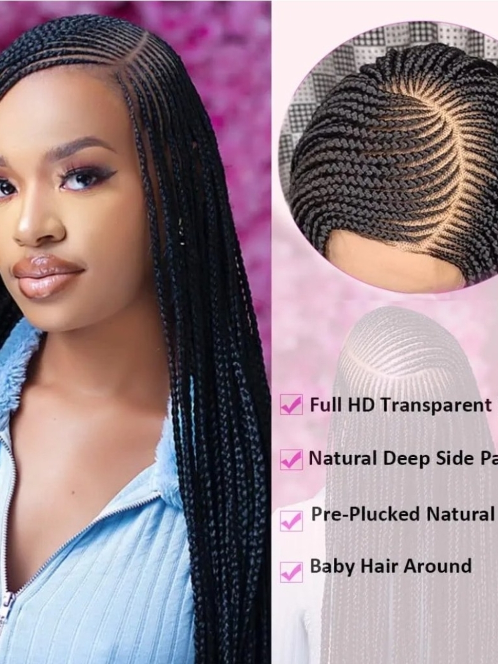 Braided Lace Front Wig -